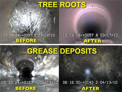 Before and After Hydro-Scrubbing